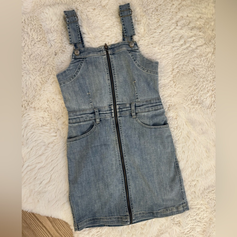 Denim mini dress